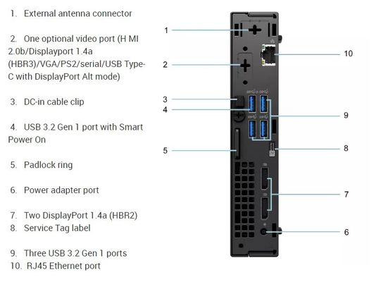 Dell OptiPlex 5000 Micro-vormfactor desktop-pc Minicomputer 5000mff i5-12500T 8GB