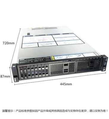 Hoogwaardige 2U Rackmount Thinksystem Server SR658 met 4210R-processor en 550W stroomvoorziening