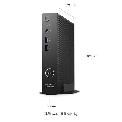 UHD Graphics Wyse 5070 Mini PC Cloud Desktop Dell Thin Client met 4 GB RAM en 16 GB SSD