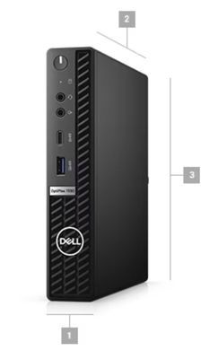 D-ell OptiPlex 7090 Micro Business SFF Desktop PC met 4,6 GHz Processor Hoofdfrequentie