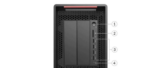 16 GB DDR4 geheugen 1000W stroomtoevoer Lenovo ThinkStation P720 Werkstation voor bedrijven