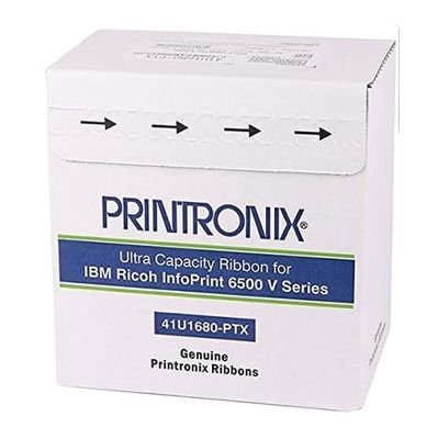 Printronix 41U1680-PTX Dual Spool Ribbon 6-Pack Zwart ASIN B016GNX96G Klaar voor verzending