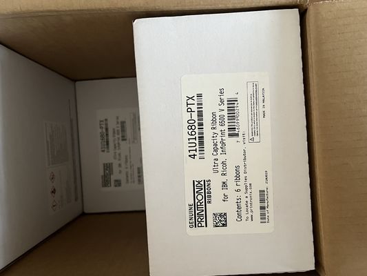 Printronix 41U1680-PTX Dual Spool Ribbon 6-Pack Zwart ASIN B016GNX96G Klaar voor verzending