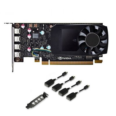 PCI Express 3.0 16X NVIDIA QUADRO P1000 Mini Display Port Outputs voor professionals