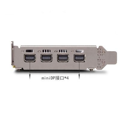 PCI Express 3.0 16X NVIDIA QUADRO P1000 Mini Display Port Outputs voor professionals