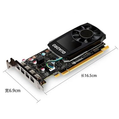 PCI Express 3.0 16X NVIDIA QUADRO P1000 Mini Display Port Outputs voor professionals
