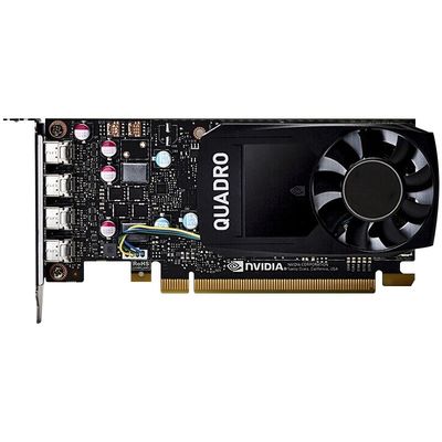 PCI Express 3.0 16X NVIDIA QUADRO P1000 Mini Display Port Outputs voor professionals