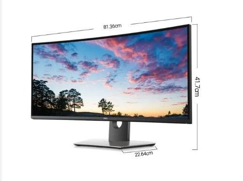 DELL U3419W 34" gebogen USB-C HD LED-monitor 8ms Reactietijd 60° Verticale kijkhoek